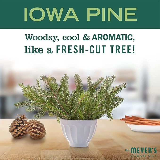 Mrs. Meyer's Clean Day Room Freshener, Iowa Pine (8 Fl Oz (Pack of 6))