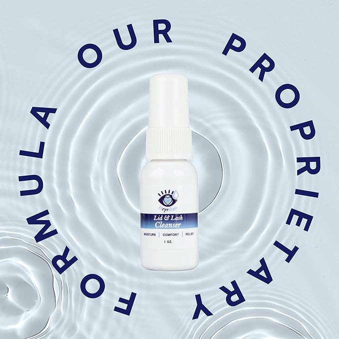Heyedrate Lid and Lash Cleanser Spray – Gentle, Pure Hypochlorous Acid Spray for Eye Irritation - Fast Acting, Soothing Formula - Everyday Eyelid Cleansing Spray - 1 Ounce Bottle
