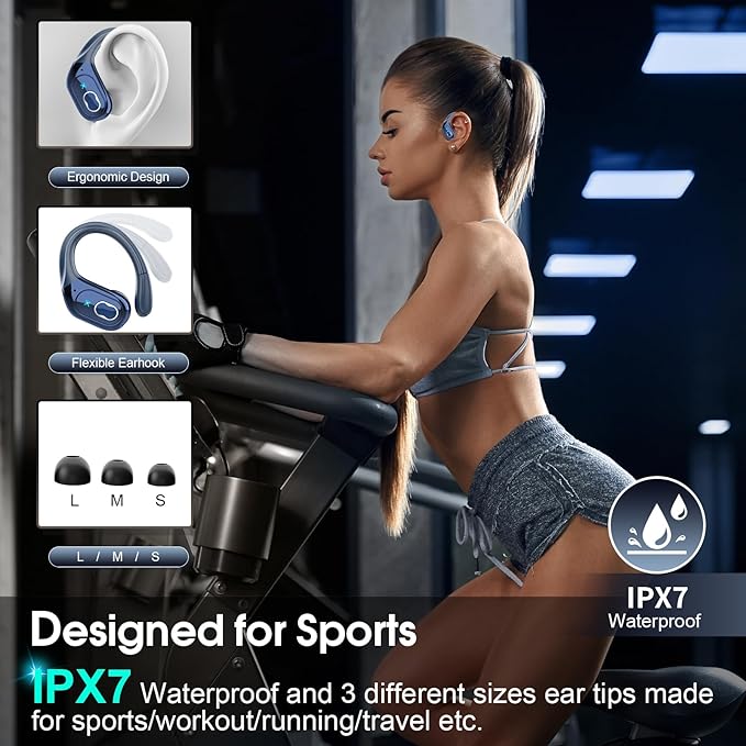 AI Translation Earbuds Real Time, 164 Language Translator Earbud 3-in-1 Bluetooth 5.4 Translator Earbuds with 6 Translation Modes, 75H Translators Headphones with APP for Travel Business, Blue