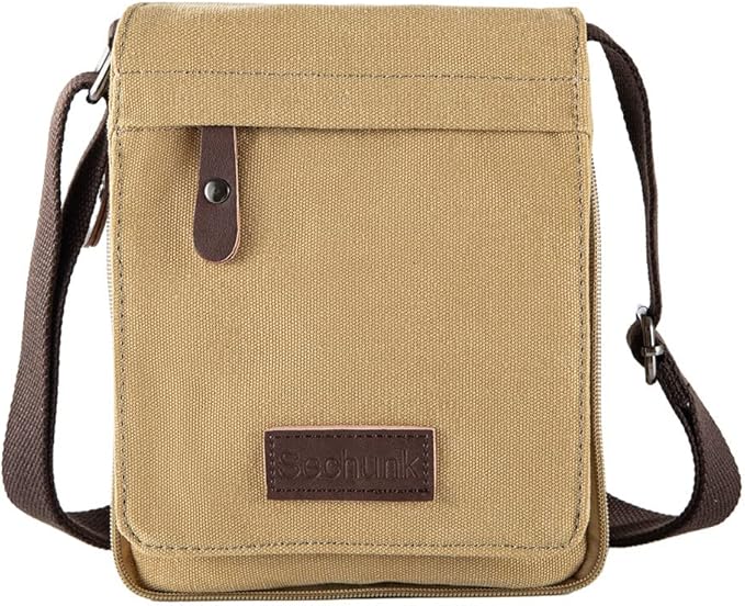Sechunk Vintage Canvas Messenger Cross body bag Shoulder bag