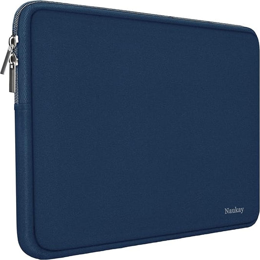 13 Inch Laptop Case,Resistant Neoprene Laptop Sleeve/Notebook Computer Pocket Case/Tablet Briefcase Carrying Bag Compatible with MacBook Pro,MacBook Air,Notebook Computer-(Dark Blue)