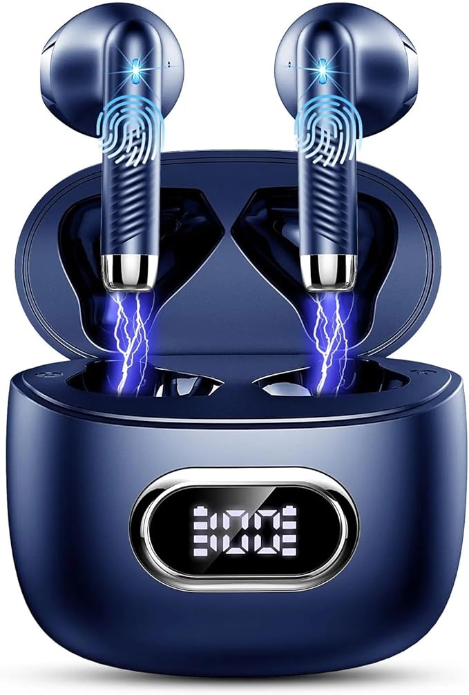 Language Translator Earbuds Real Time, AI Translation Earbuds Real Time with 164 Languages & 5 Modes, 3-in-1 Bluetooth 5.4 Translator Device, 42H Translatior Headphones Business, Learning, Blue