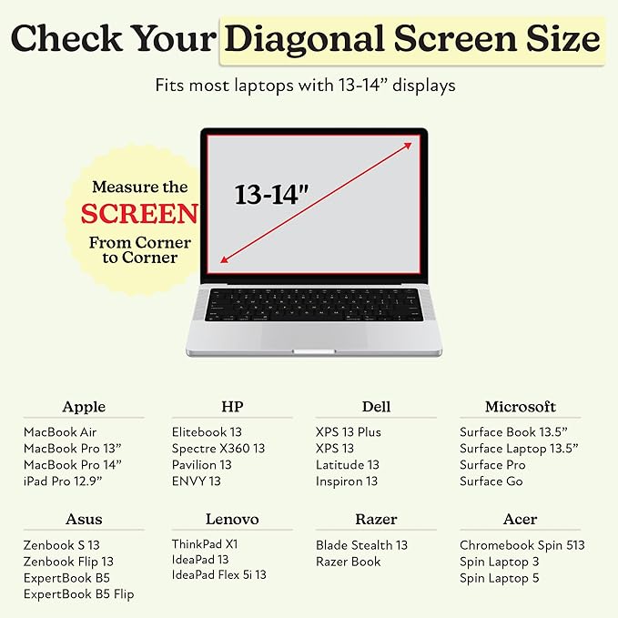 Vandel Puffy Laptop Sleeve Case, 13-14 inch Laptop Sleeve Bag, Waterproof Fabric Laptop Case 13.3 Inch, Compatible with MacBook Air/Pro 13 / Pro 14