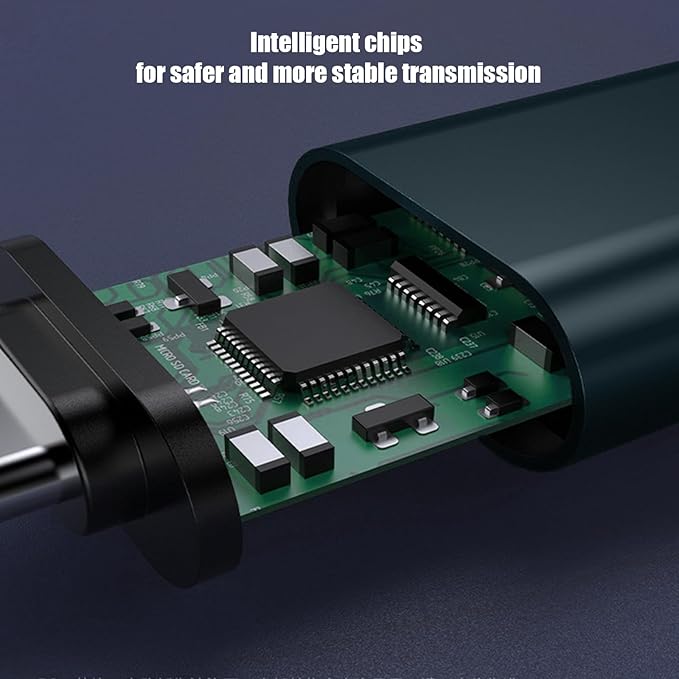 6 Pack Up to 10Gbps/120W Usbc to USB Adapter,USA to USB-c adopters,U sb to USB C Connector,Type C Male to a Female Adapter for Charger,Phone 15/16, PC, Laptop, Tablet, Keyboard etc, Navy Blue