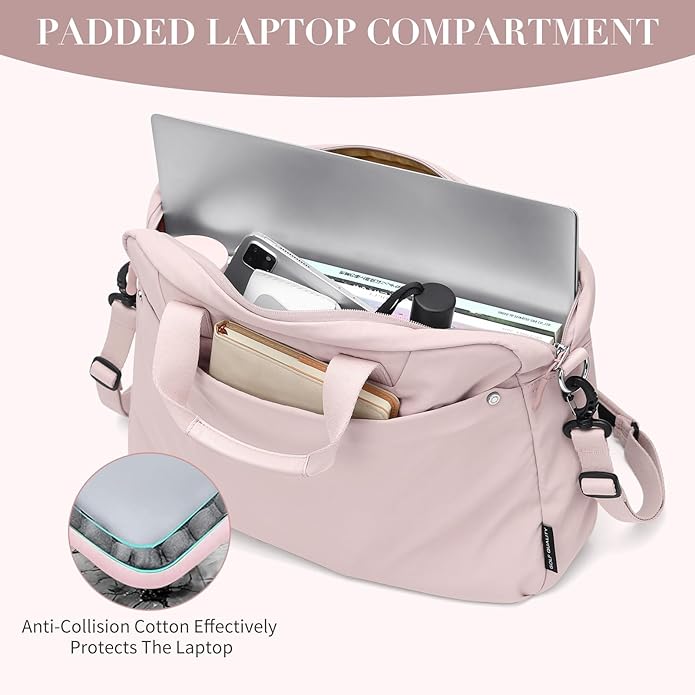 Laptop Tote Bag for Women Casual Tote Bag for Business Teacher Carry On Crossbody Bag