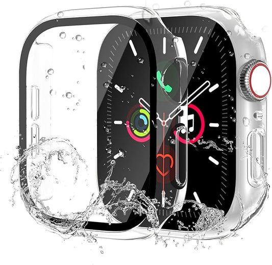 Waterproof Case for Apple Watch Series 10 42mm, Built-in Screen Protector with Tempered Glass [Touch Sensitive] Cover for iWatch S10 Accessories 42mm, Clear