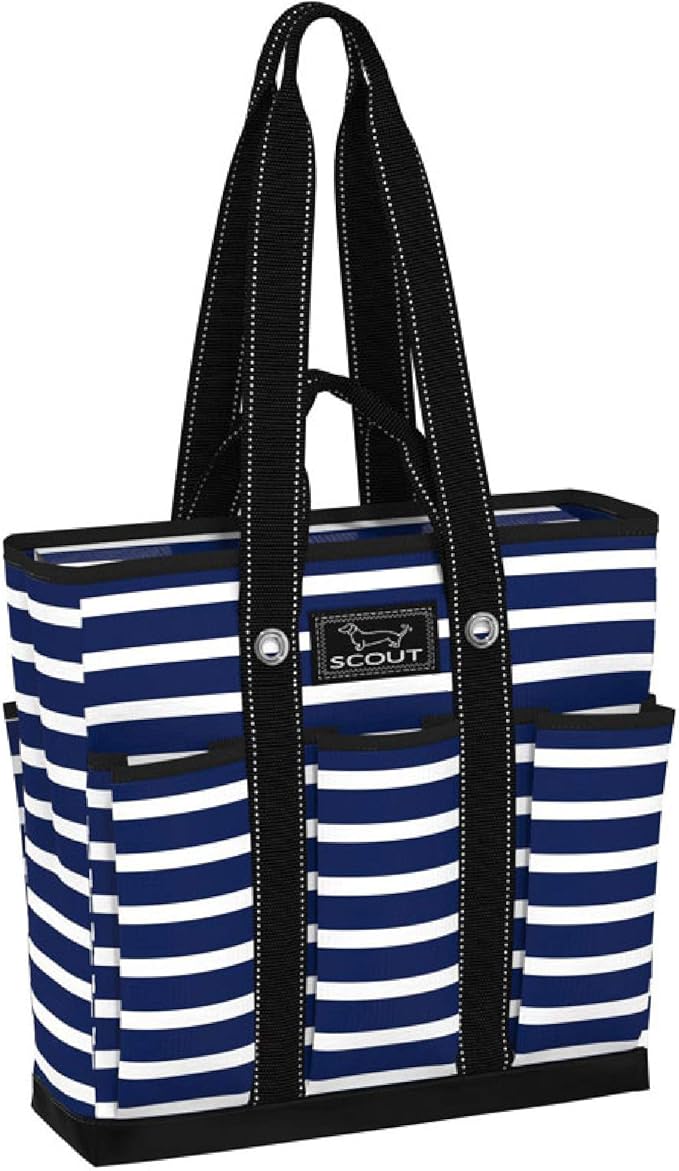 SCOUT Rocket Pocket Tote - Multi-Pocket Travel, Nurse, Teacher, Mom Tote, 7 Pockets Total, Two Sets of Straps, Folds Flat