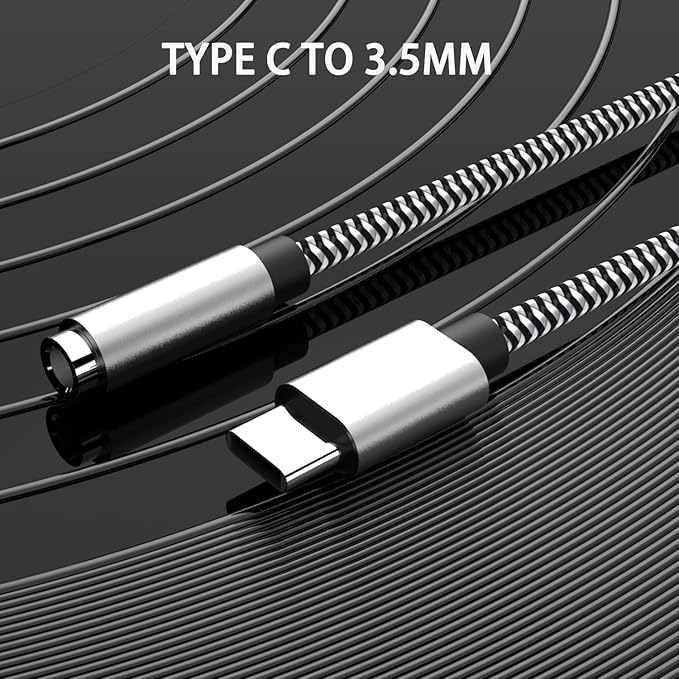 USB Type C to 3.5mm 4pack Female Headphone Jack Adapter: Type C to Aux Audio Cable Cord Compatible with Samsung Galaxy S22+ S21 Ultra S20 S10 S9 Note 20 10, Google Pixel 6 Pro/5/4/3/2
