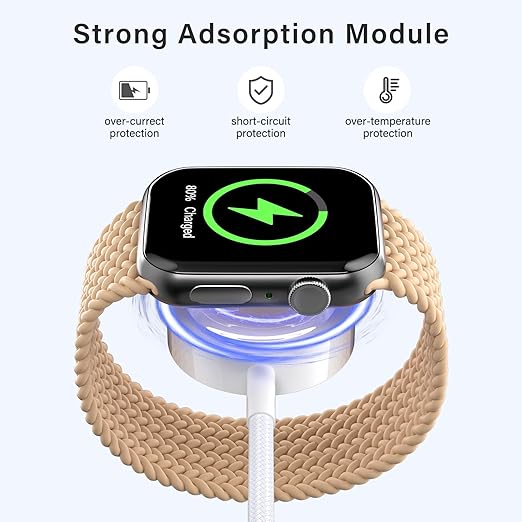 Travel Essentials,3 in 2 USB C Cable for Apple Watch Charger/iPhone 17 Charger/Lightning,Multi Charging Cable Cord,Vacation Camping Essentials,Portable Designed for iWatch &iPhone 16-12-4FT