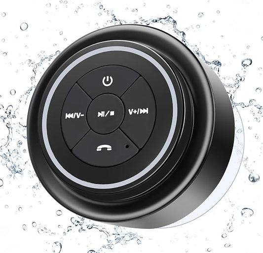 Bluetooth Shower Speaker, Portable Bluetooth Speakers, IP67 Waterproof Speaker with Suction Cup, Floating, Crystal Sound, Ideal for Outdoor Beach Pool, Great Gifts
