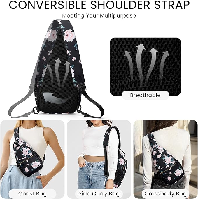 Small Crossbody Purses Bags for Women Men Travel, Chest Sling Bag Women Casual Cross Body Bag for Woman Sling Backpack