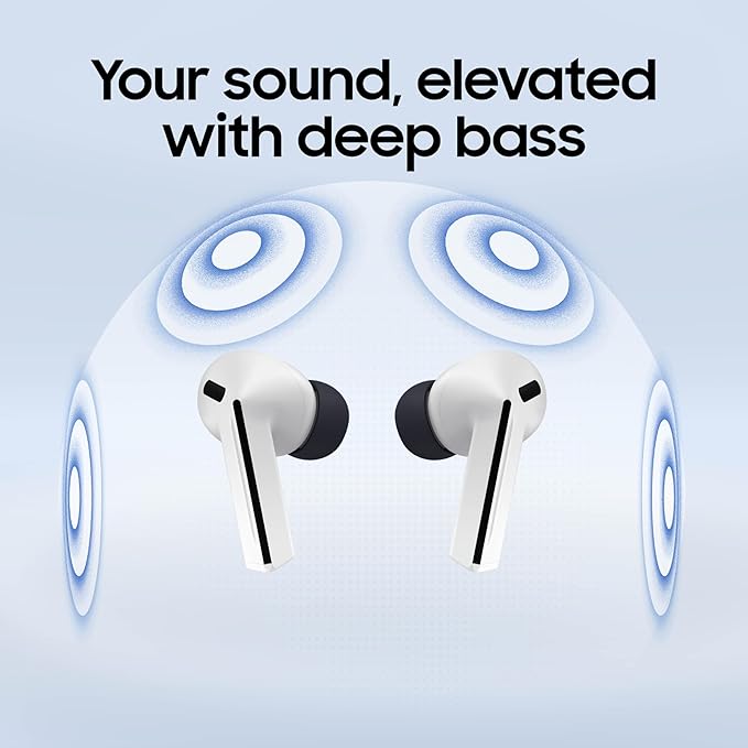 SAMSUNG Galaxy Buds 3 FE (2025) True Wireless Bluetooth Earbuds, Active Noise Cancellation, Powerful Sound, Clear Calls, Long Lasting Battery, Hands Free AI, Gray [US Version, 2 Year Warranty]