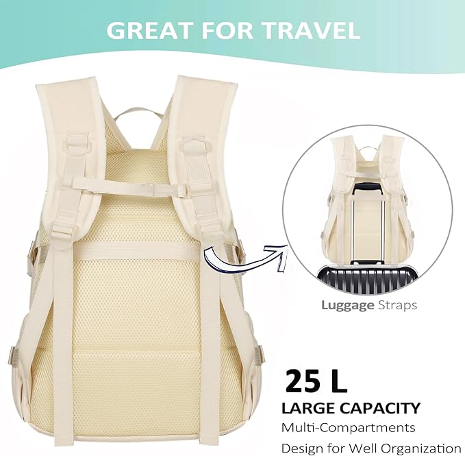 Kawaii Backpack for Teen Girls, Cute Aesthetic High Middle School College Bookbag with Accessories, Grey Flower