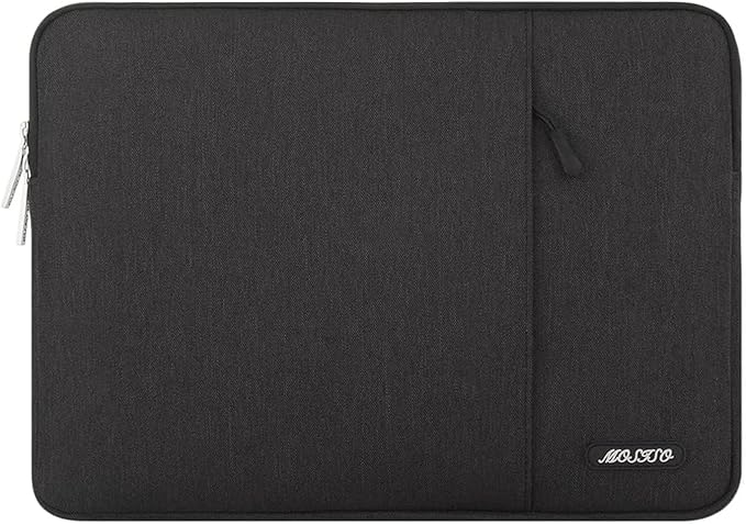 MOSISO Laptop Case 18.5 inch, 18-18.5 inch Laptop Sleeve Compatible with ASUS Gaming Monitor HP Dell Lenovo Notebook, Polyester Vertical Computer Sleeve Bag with Pocket, Black