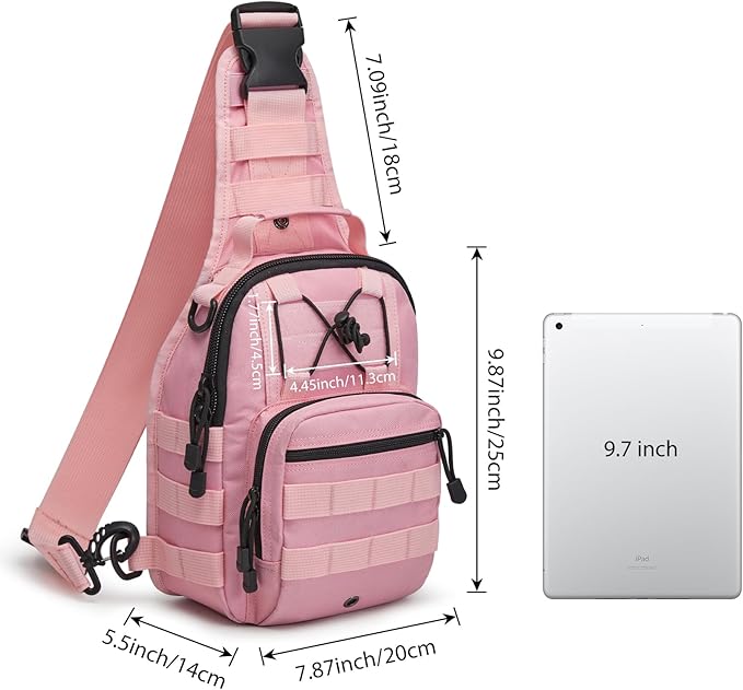 G4Free Outdoor Tactical Bag Backpack, Military Sport Bag Pack Sling Shoulder Backpack Tactical Bag for Every Day Carry