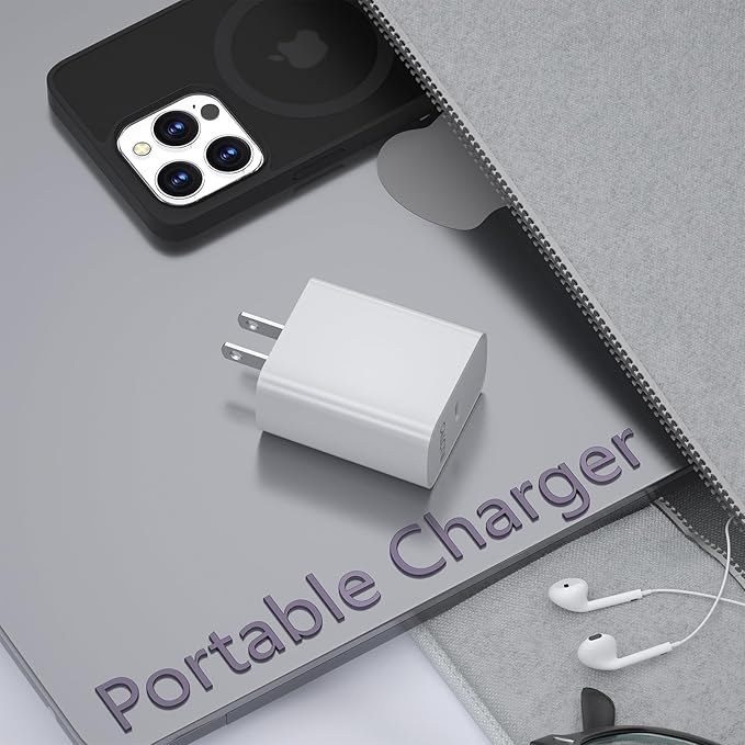 USB C Charger, 65W Type C Fast Charger for MacBook Pro, Galaxy, Dell, iPhone 15, iPad Pro, and More