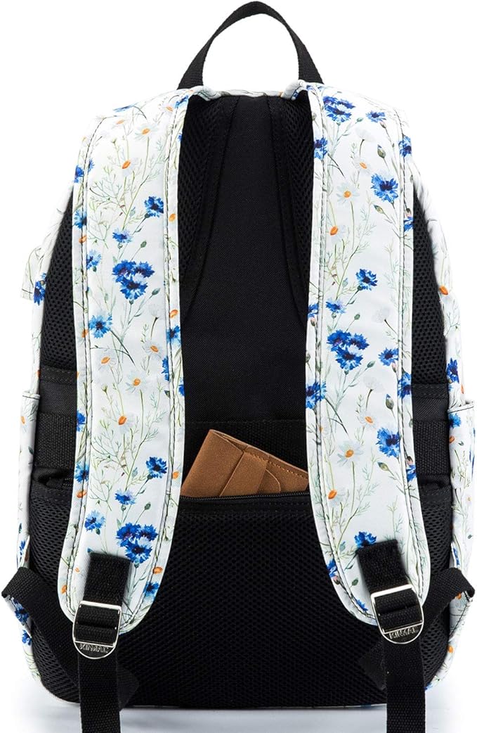 Kinmac Lavender Waterproof Laptop Travel Outdoor Backpack With USB Charging Port For 13 inch 14 inch and 15.6 inch Laptop