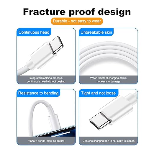 10FT Car Data Cable for iPhone 17 Air/16E 16 15，iPad Pro 12.9 11, Air 5 4 Mini 6 USB A to USB Type C Charger, iPhone 15 Pro Max Plus,Samsung Galaxy Tab A7 A8 A9 S10+ S9 S8 S7 Charging Carplay Cord