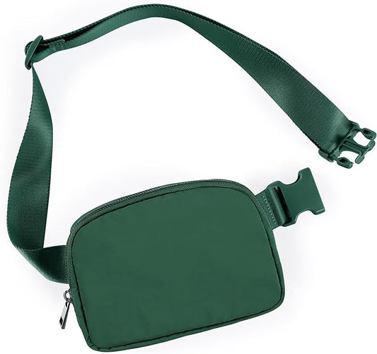 ODODOS Unisex Mini Belt Bag with Adjustable Strap Small Fanny Pack for Workout Running Traveling Hiking, Forest