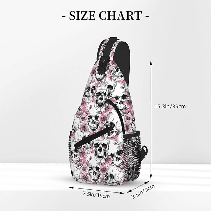 Cross Chest Bag Diagonally for Men Shoulder Bag for Travel Hiking Trendy Sling Bag with Adjustable Shoulder Strap