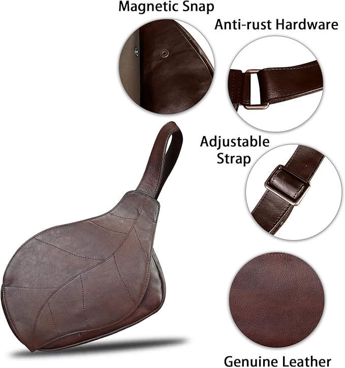 IVTG Genuine Leather Sling Bag for Women Vintage Real Leather Sling Backpack Fashion Shoulder Crossbody Bags Chest Bags