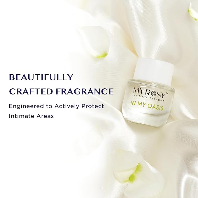 In My Oasis Deodorizing Perfume Oil for Women - Dermatologist Approved - Intimate Fragrance - Hypoallergenic, Long Lasting, Alcohol & Paraben-Free, Odor Control, Fragrance Oil for Feminine Area