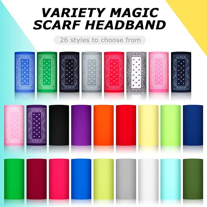 JaGely 50 Pcs Summer Neck Gaiters for Men Multi Cooling Neck Gaiter for Men Sun Protection Face Mask Balaclava Motorcycle