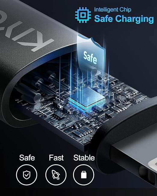 USB C Cable for Car 3FT/6FT, Coiled USB C to USB C Cable Fast Charging 66W, Braided USB Type C Charger Cord Compatible with iPhone 17 16 15 Pro Max, Samsung, Google Phones and More Type C Devices