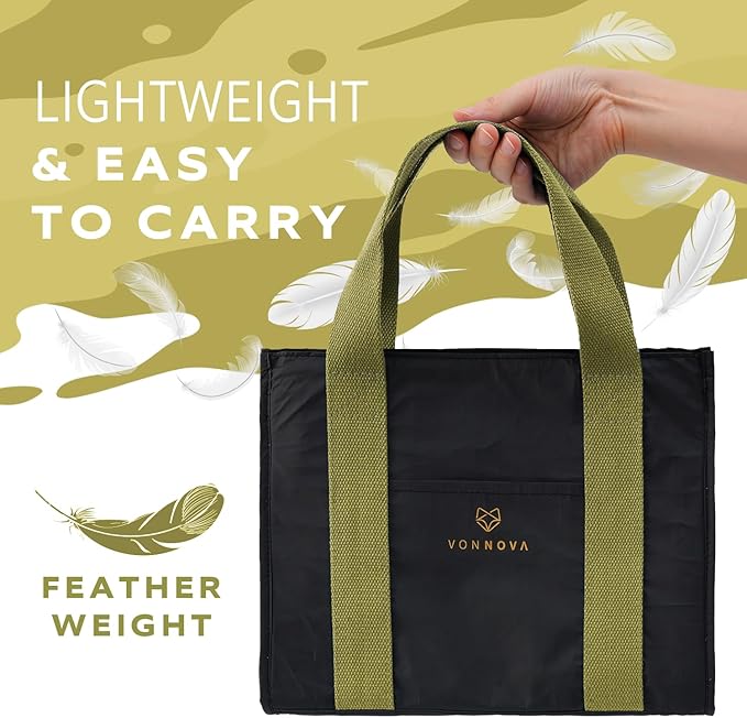 VonNova Women’s Insulated Lunch Bag – Cute Large 7L Lunch Tote for Office – Durable Small Lunch Box for Women with Premium Cooler Insulation – Stylish Lunchbox for Adults, Nurses & Teachers