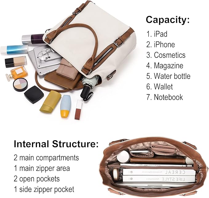 CLUCI Purses for Women Vegan Leather Handbags Tote Purse Shoulder Bag Large Ladies Hobo Bags