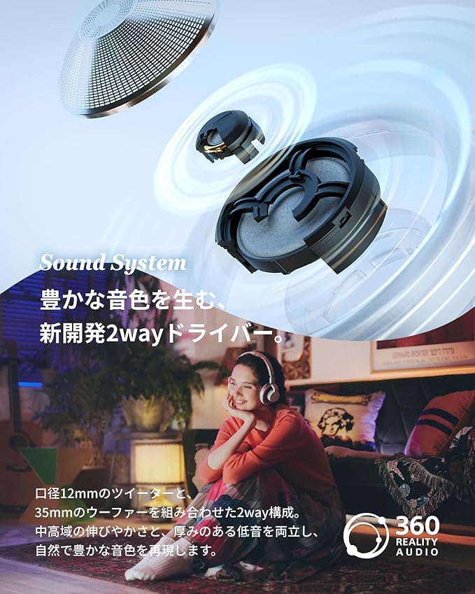 nwm ONE Wireless Open-Ear Headphones | Prevents Sound Leakage with PSZ Technology (Bone Conduction Alternative) | Bluetooth 5.3 | Multipoint | 20-Hour Battery Life with Microphone | Light Gray