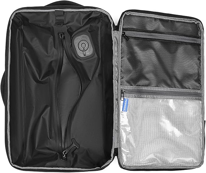 45L Travel Backpack with Built-in Vacuum Seal Backpacks Exapandable Waterproof Air Compression System TSA Lock Carry-On Suitcase Luggage Laptop Bag Black