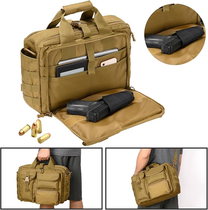 Stypos Tactical Laptop Bag for Men,14inch/15.6inch/17.3inch Messenger Bag Military Shoulder Bag,Flight Work Bags for Pilots