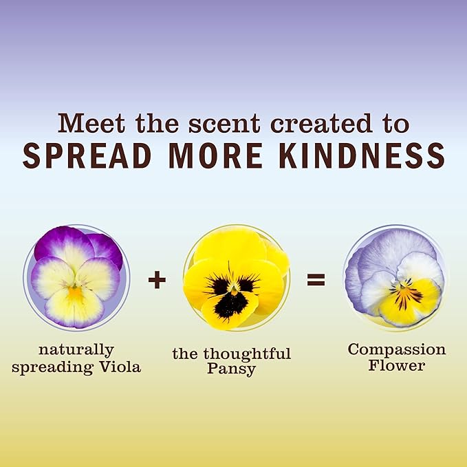 MRS. MEYER'S CLEAN DAY Room and Air Freshener Spray, Non-Aerosol Spray Bottle Infused with Essential Oils, Compassion Flower, 8 fl. oz - Pack of 3