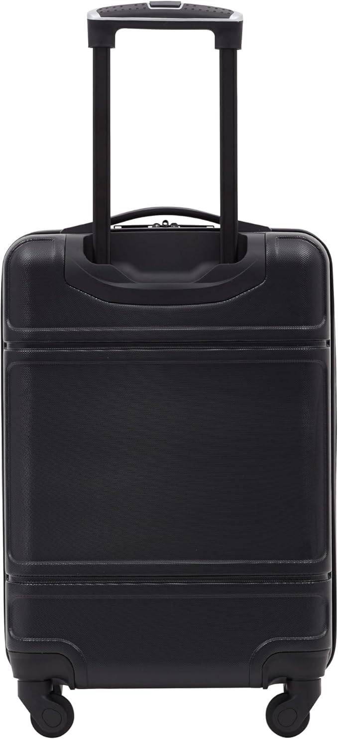 Travelers Club Skyline Spinner Luggage, Black, 20-Inch Carry-On