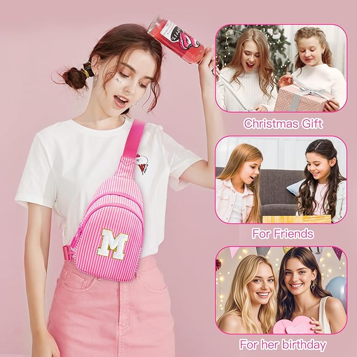 Gifts for 8 9 10 11 12 Year Old Girls Sling Bag Crossbody Bags Fanny Pack for Teen Girls Personalized Gifts for Women