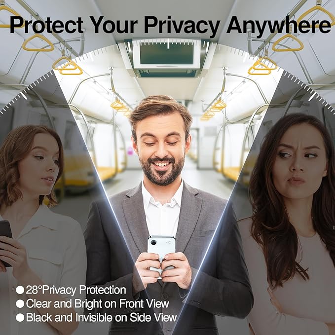 SMARTDEVIL 2 Pack for iPhone Air Privacy Screen Protector, Military Grade Shatterproof, 9H Hardness, Anti-Spy Tempered Glass, Fast & Easy Installation, Case Friendly