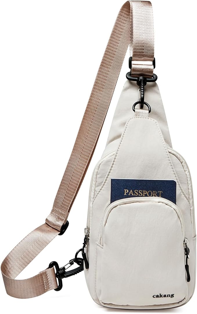 Womens Sling Bag Crossbody Bags for Women Vegan Leather Sling Backpack Daypack Fanny Pack Crossbody Purse Travel