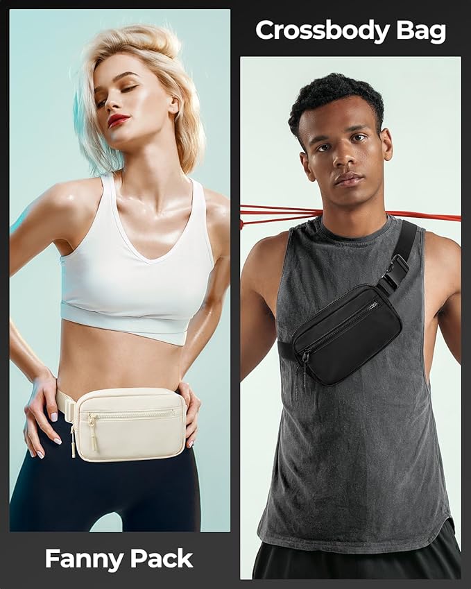 CHOLISS Small Sling Bag for Women and Men, Crossbody Bags Trendy Fanny Packs Chest Bag with Extended Strap