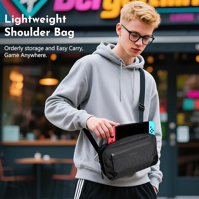 Crossbody Sling Bag for Men,Waterproof sling backpack with Removable Strap, 2.5L Small Chest Shoulder Bag, Lightweight Casual Fanny Pack for Travel/Commute/Hiking/Cycling,Black