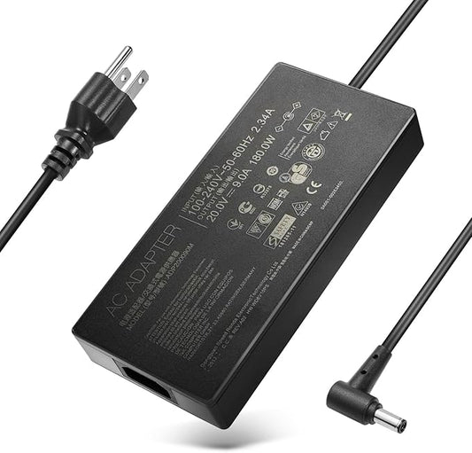180W Zephyrus Charger Fit for Asus Rog Zephyrus G14(2022 2023) G15 G531GT GA401 GA401I GA401IU GA502 GA502D GA502DU GU502 ADP-180TB H Gaming Laptop