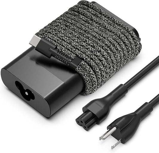 2025 New 65W USB C Slim Laptop Charger Compatible with HP Spectre X360 Elitebook Envy Omnibook Chromebook Elite x2 ProBook Zbook Fast Charing Travel Type C AC Adapter Power Cord Supply