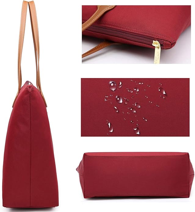 Water Resistant Light Weight Nylon Tote Bag Handbag