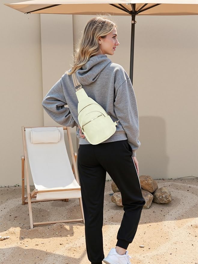 Small Leather Sling Bags for Women Fashion Crossbody Backpack Purse Sling Crossbody Bags