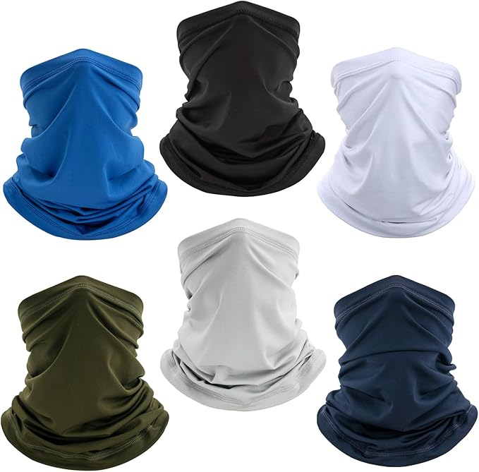Neck Gaiter Bandana Face Mask: Cooling Gator Mask Breathable Face Cover Ski Neck Scarf Protection from Dust Sun for Men Women