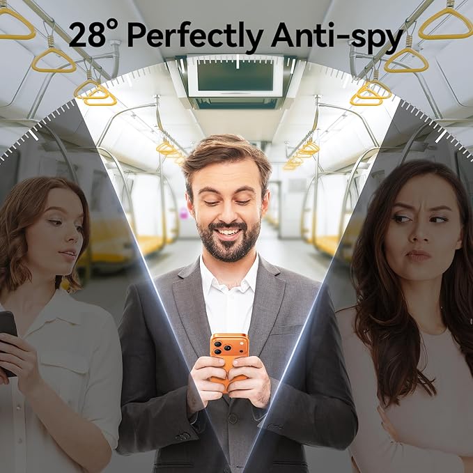 SMARTDEVIL 2PACK for iPhone 17 Pro Privacy Screen Protector Shatterproof Tempered Glass [True 28°Anti Spy] [9H Hardness] [Auto Dust-Elimination Install], [Bubble Free]