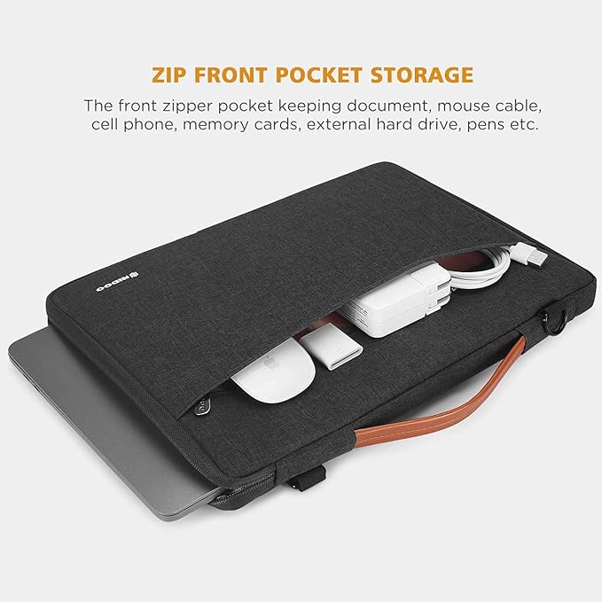 NIDOO 17.3 inch Laptop Sleeve Case Notebook Shoulder Bag Carrying Bag Water-Resistant Handbag for 17.3" Gaming Pavilion 17 / P73 P17 / Inspiron 17 / G7 17 / Precision 17 7740 7750 / Chromebook 317