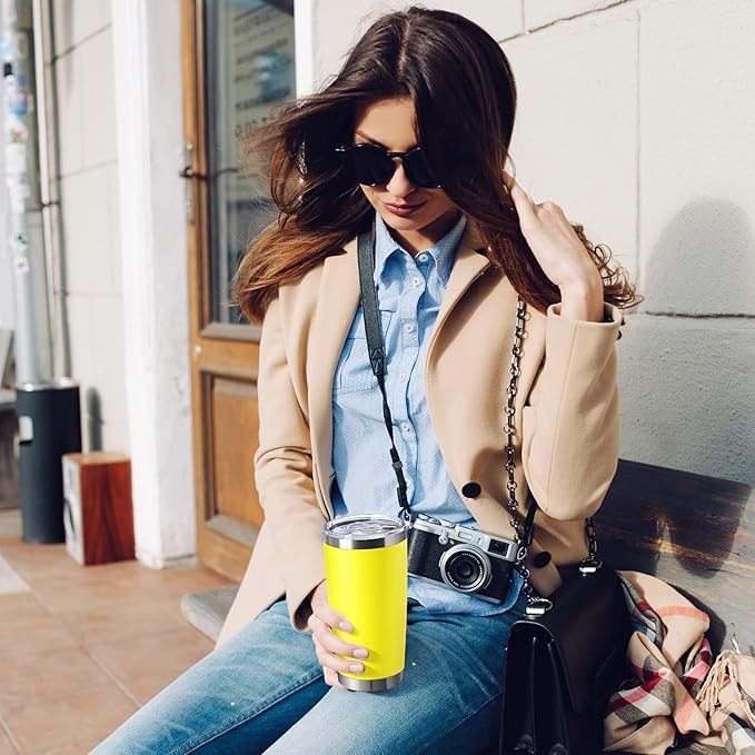 Sieral 36 Packs Stainless Steel Tumbler Bulk with Lid Vacuum Double Wall Insulated Travel Coffee Mug Powder Coated Tumbler Cup for Graduation Wedding Christmas Birthday Party(Mixed, 20 oz)