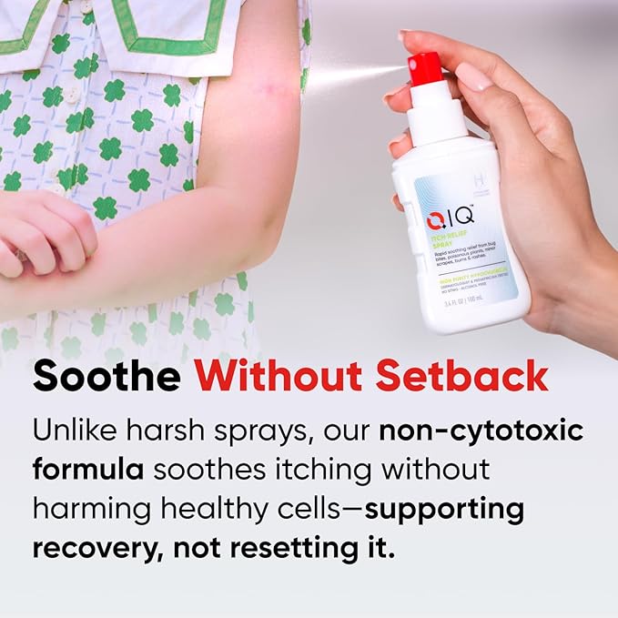 Itch Relief Spray – High Purity Hypochlorous Acid Spray, Fast Anti Itch Relief from Bug Bites, Rashes, Scrapes, Burns, and Helps Provide Relief from Eczema, Steroid & Alcohol-Free (3.4oz)