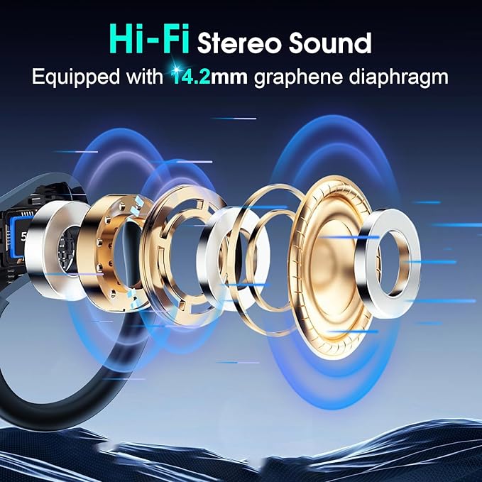 AI Translation Earbuds Real Time, 164 Language Translator Earbud 3-in-1 Bluetooth 5.4 Translator Earbuds with 6 Translation Modes, 75H Translators Headphones with APP for Travel Business, Blue